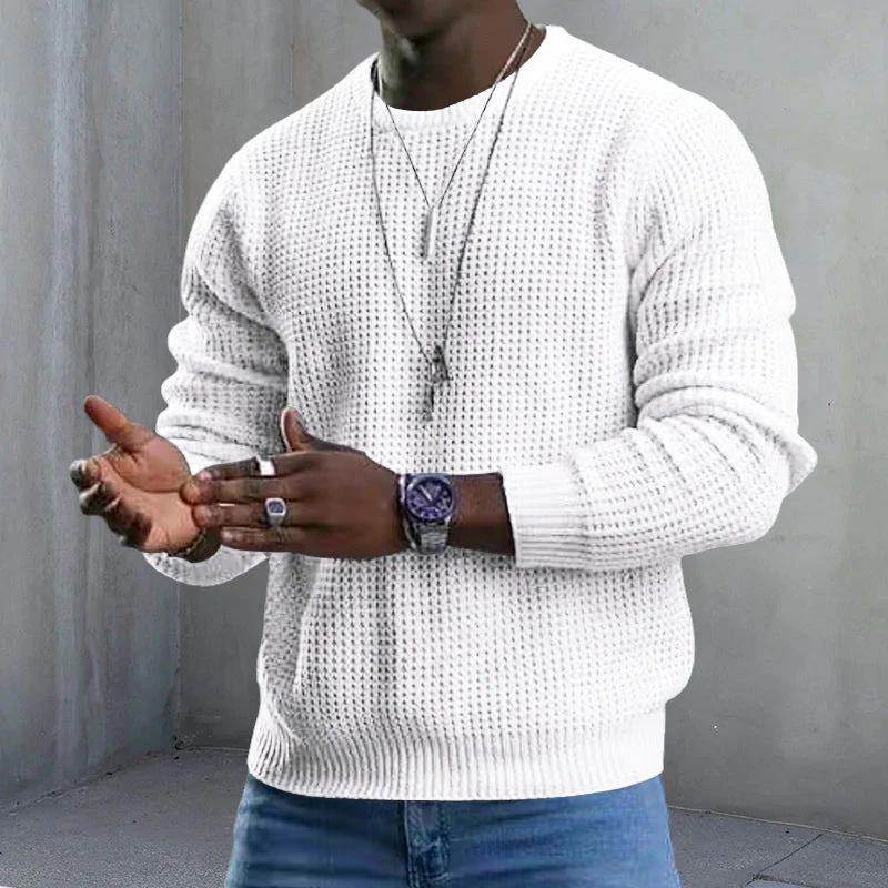 ✨The 2026 collection with 50% off 🎁JMIERR Men’s crew-neck jumpers – soft, relaxed jumpers, classic long-sleeved jumpers with ribbed hems