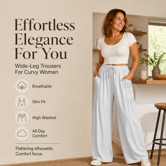 ☀️👖 Wide-Leg Cotton Linen Pants – Versatile Pairing for Work, Weekends & Travel