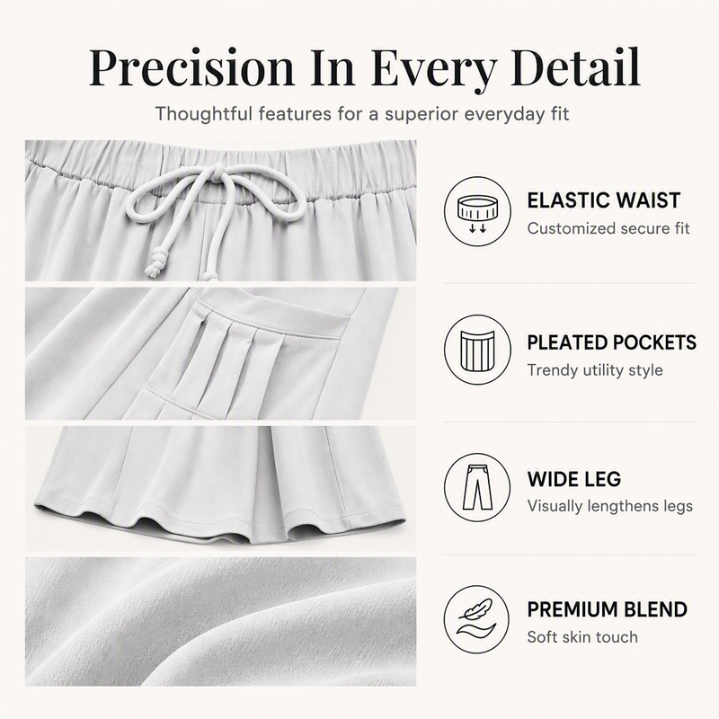 ☀️👖 Wide-Leg Cotton Linen Pants – Versatile Pairing for Work, Weekends & Travel