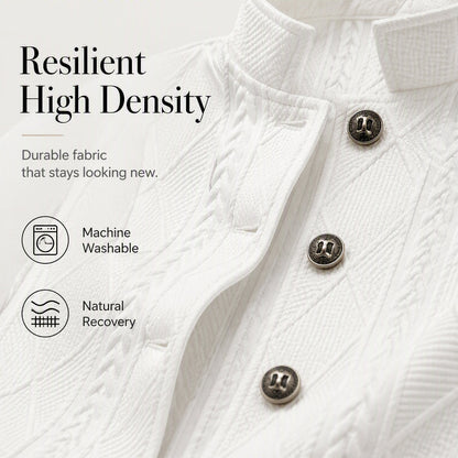 Women's Textured Button Down Blazer Jacket