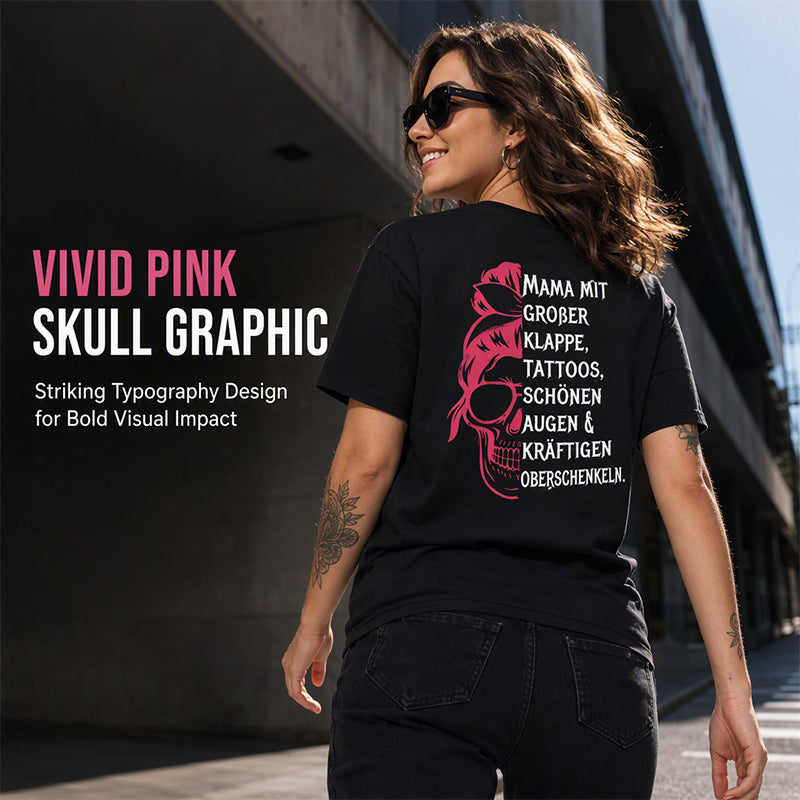 ⌛Limited-Time Offer-Women's Skull Graphic Print T-Shirt