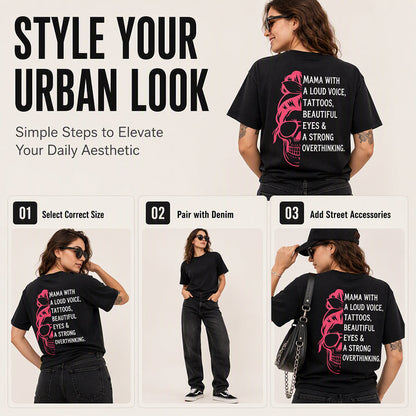 ⌛Limited-Time Offer-Women's Skull Graphic Print T-Shirt
