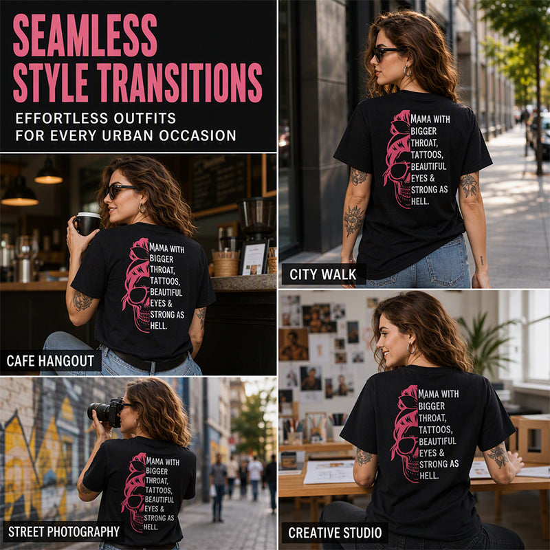 ⌛Limited-Time Offer-Women's Skull Graphic Print T-Shirt
