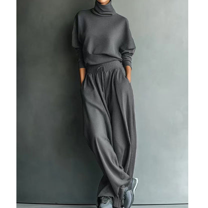 🍂Women Casual Two-Piece Pants Set – Chic Wide-Leg Two-Piece Outfit For Cosy Everyday Style🤍
