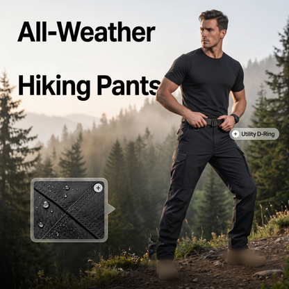 Men's Outdoor Warm Multi-Pocket Hiking Pants