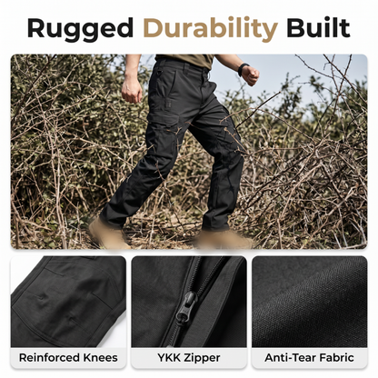 Men's Outdoor Warm Multi-Pocket Hiking Pants
