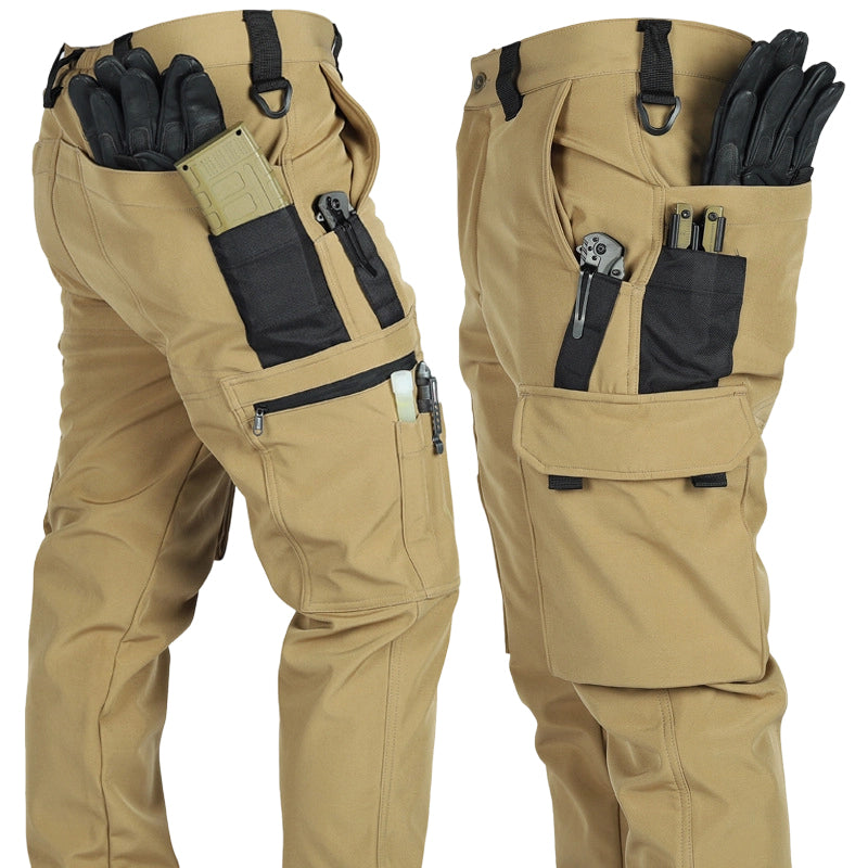 Men's Outdoor Warm Multi-Pocket Hiking Pants