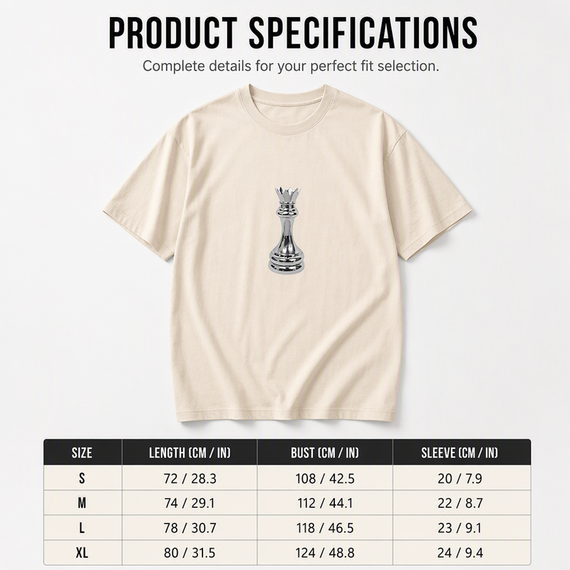 Men's Chess Graphic Crew Neck T-Shirt