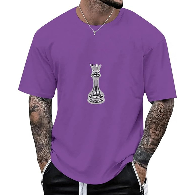Men's Chess Graphic Crew Neck T-Shirt