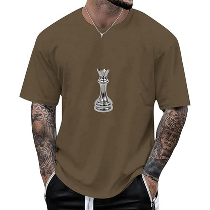 Men's Chess Graphic Crew Neck T-Shirt