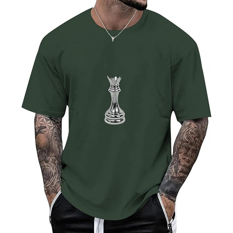 Men's Chess Graphic Crew Neck T-Shirt