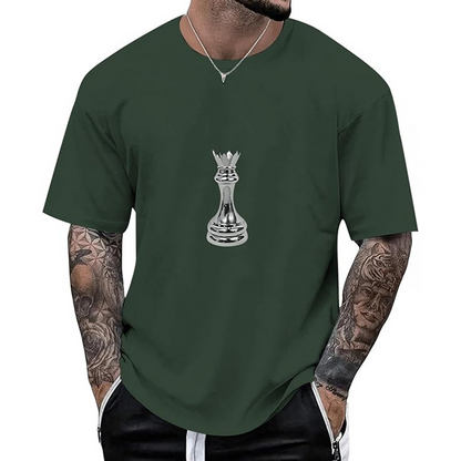 Men's Chess Graphic Crew Neck T-Shirt
