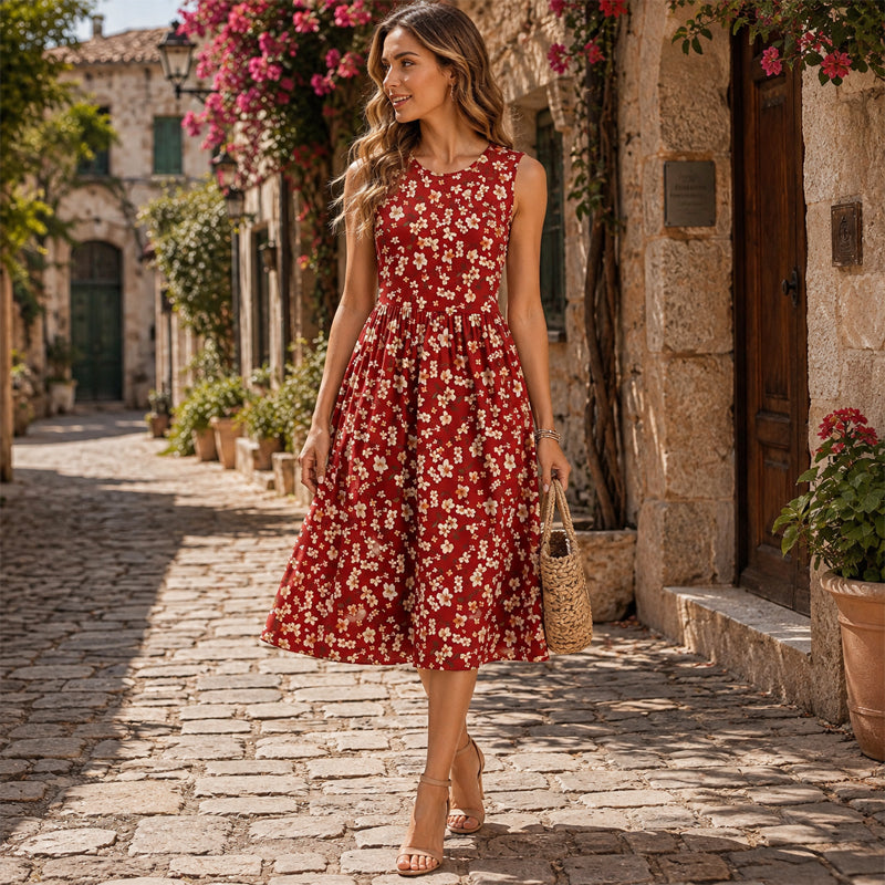 ✨New Arrivals & Special Offers-Women's Elegant Sleeveless Maxi Dress