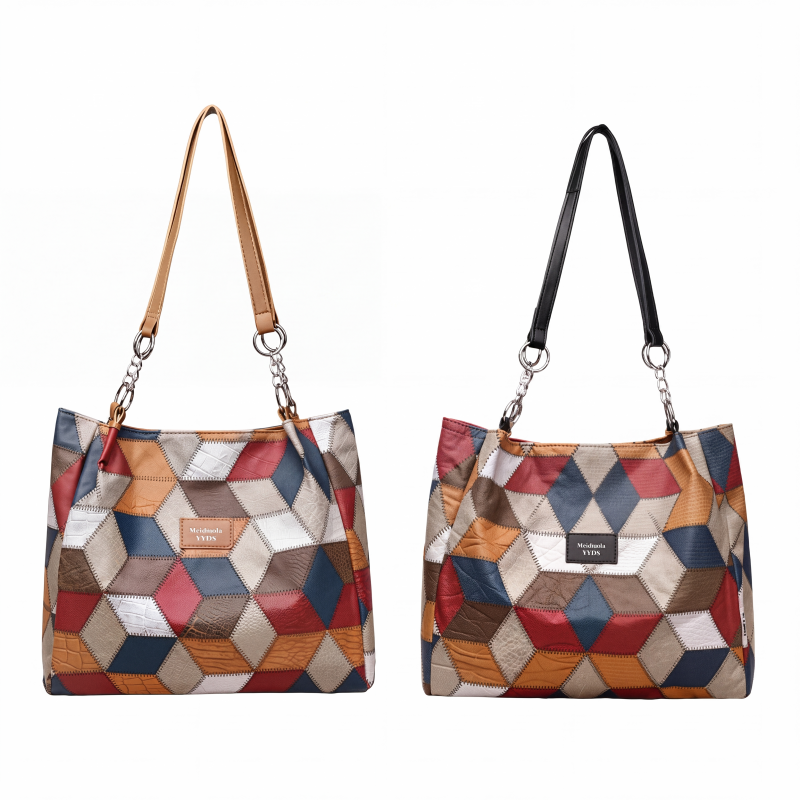 ✨ 2026 Women's Geometric Tote Bag – Large Capacity Stylish Handbag For Everyday Elegance👜