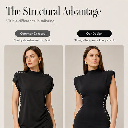 🌸Hot Sale 50% OFF💖Women's Elegant Mock Neck Bodycon Dress
