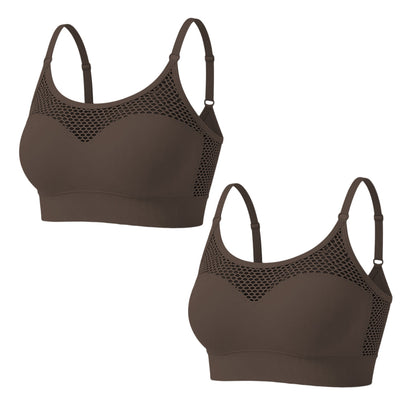 Must-Have🔥🏃‍♀️ Seamless High-Stretch Bra – Medium Support & Cooling Ventilation for Yoga or Gym