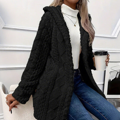 Women's Hooded Button Down Jacket