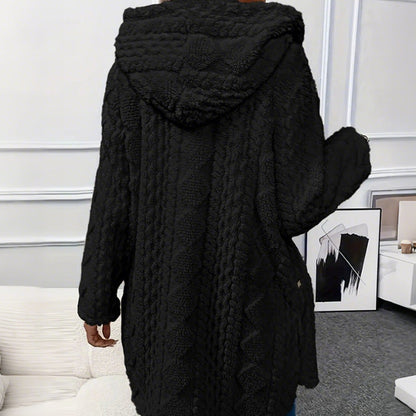 Women's Hooded Button Down Jacket