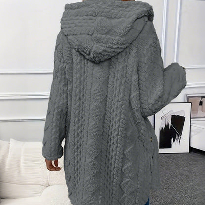 Women's Hooded Button Down Jacket