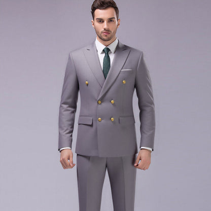 Men's Slim Fit Jacket & Pants 2-Piece Suit