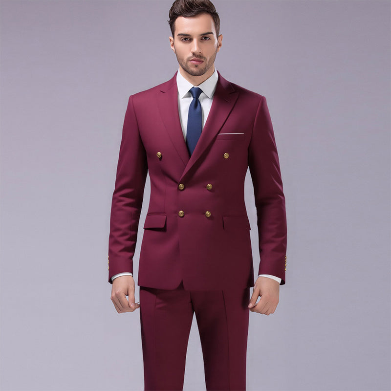 Men's Slim Fit Jacket & Pants 2-Piece Suit