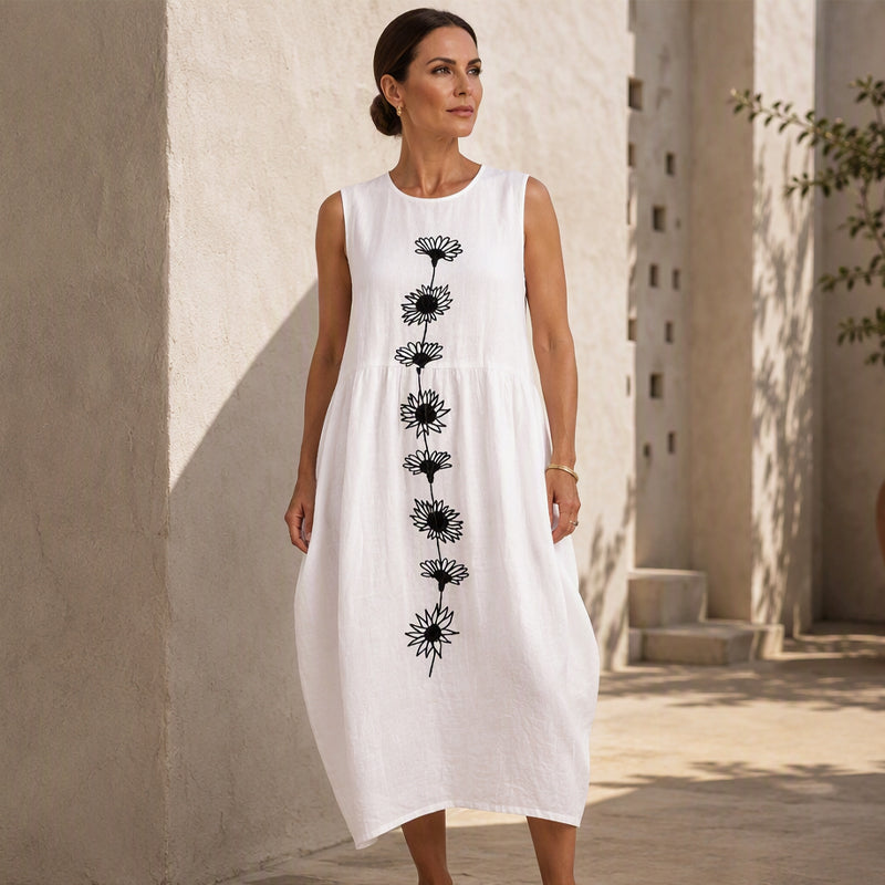 ⏰Last Day Sale 50% Off💃Women's Sleeveless Linen Dress