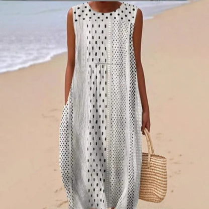 ⏰Last Day Sale 50% Off💃Women's Sleeveless Linen Dress
