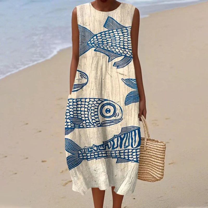 ⏰Last Day Sale 50% Off💃Women's Sleeveless Linen Dress