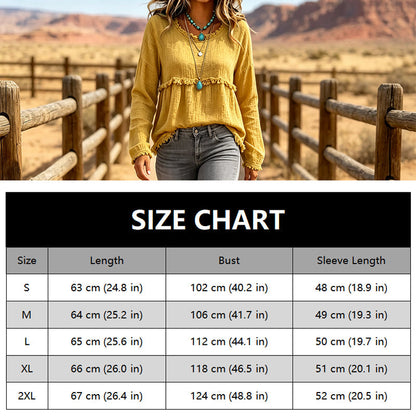 Women's Vintage Fringe Tassel Casual Top