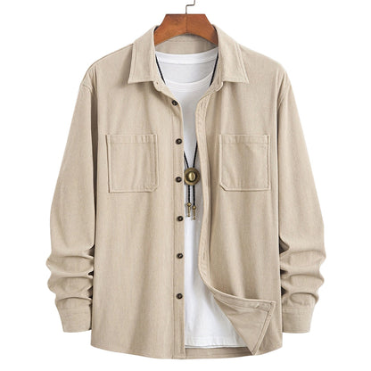 Men's Casual Corduroy Shirt Jacket