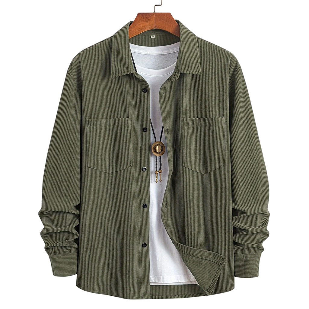 Men's Casual Corduroy Shirt Jacket