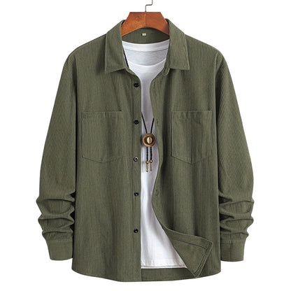 Men's Casual Corduroy Shirt Jacket