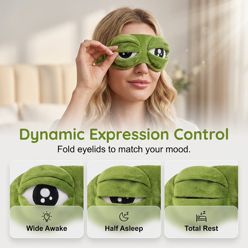 Funny 3D Frog Sleep Eye Mask