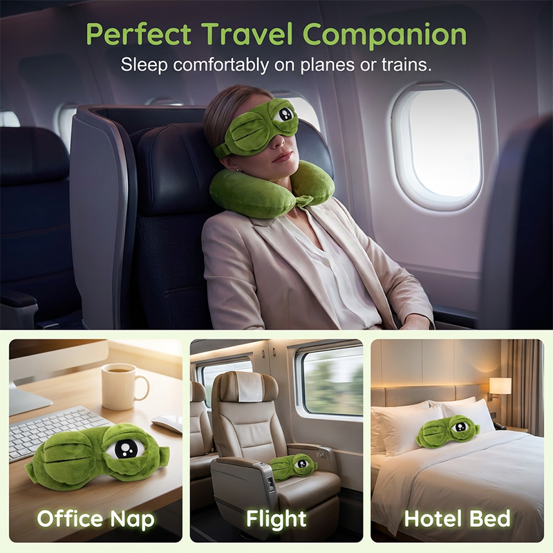 Funny 3D Frog Sleep Eye Mask