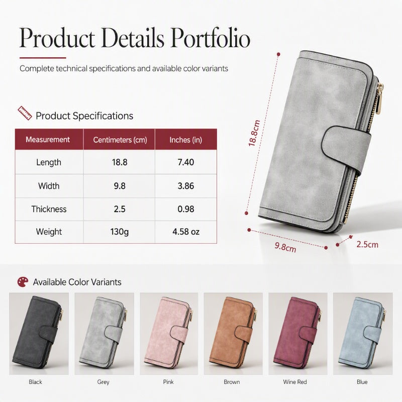 👛 LIMITED-TIME 50% OFF! ✨ Large Capacity Wallet Clutch – Stylish, Spacious & Easy to Carry
