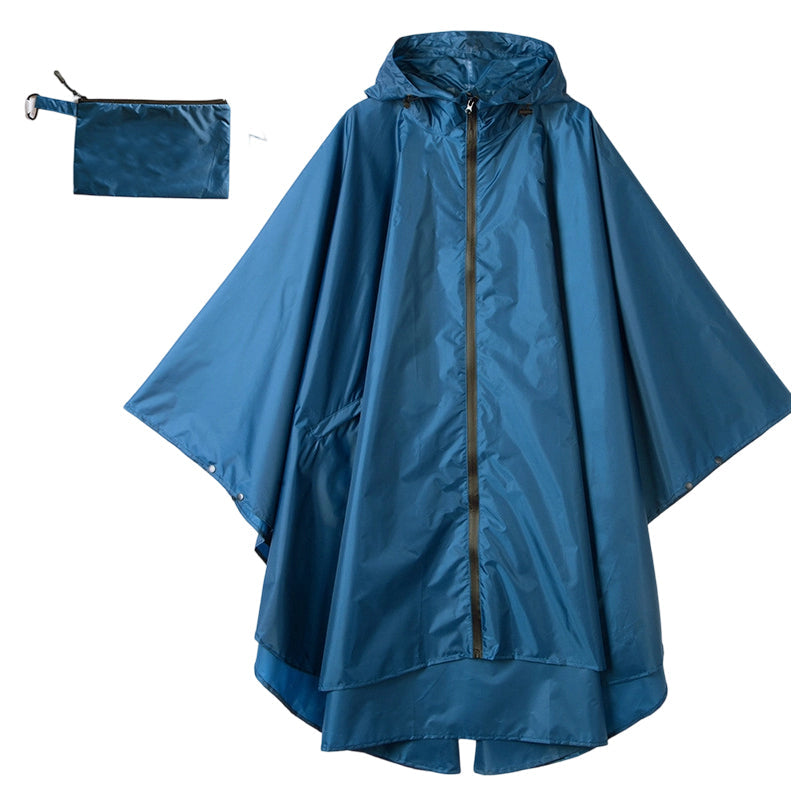 Unisex Waterproof Lightweight Hooded Rain Poncho