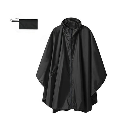 Unisex Waterproof Lightweight Hooded Rain Poncho