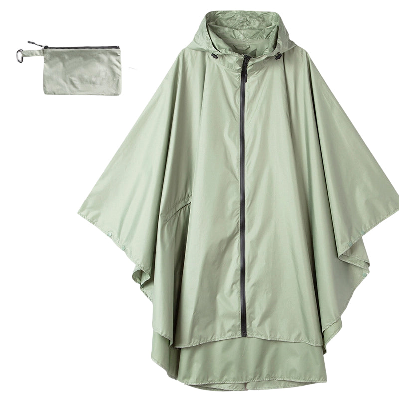 Unisex Waterproof Lightweight Hooded Rain Poncho