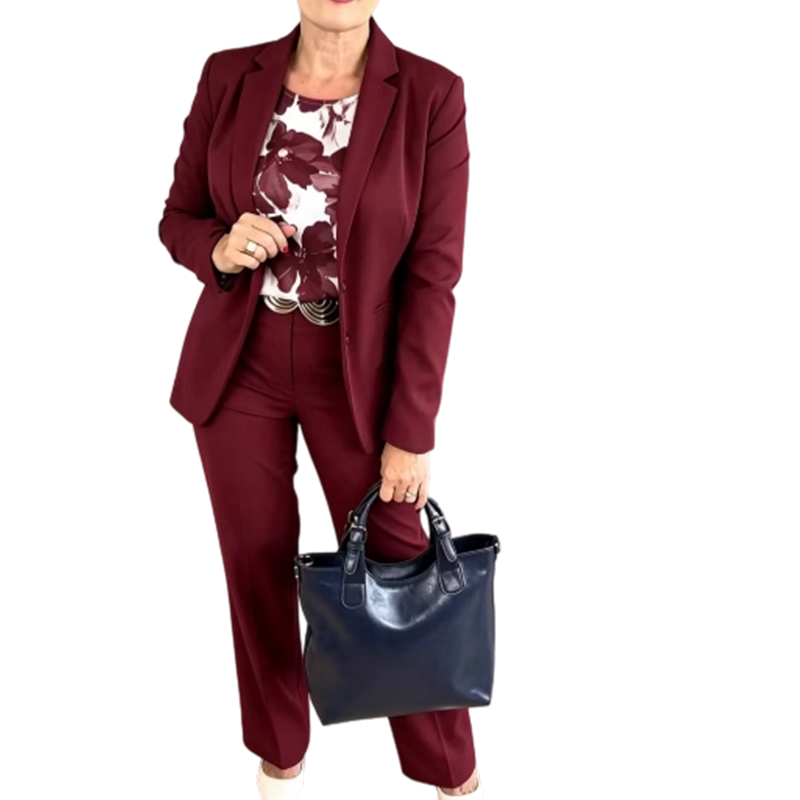 🌸Hot Sale 50% OFF💖Women's 3-Piece Suit Set Blazer Top & Pants