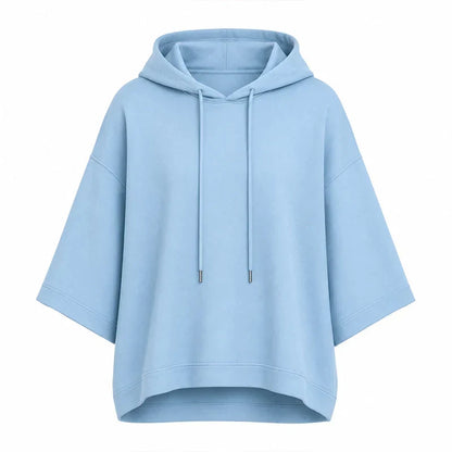 Women's Loose-Fitting Wide-Sleeved Sweatshirt