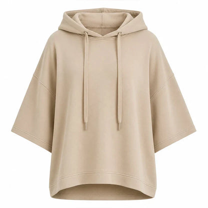 Women's Loose-Fitting Wide-Sleeved Sweatshirt