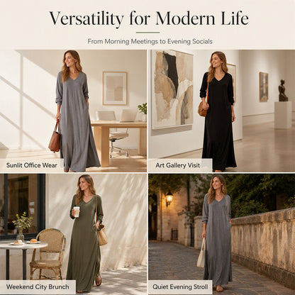 Elegant Slit Maxi Dress