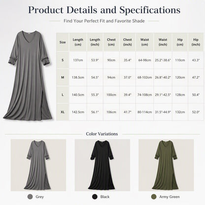 Elegant Slit Maxi Dress