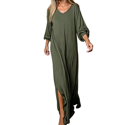 Elegant Slit Maxi Dress