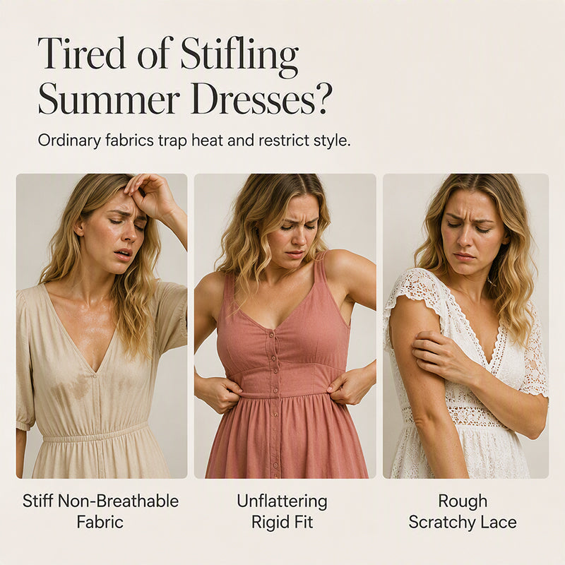 Women’s Summer Lace V-Neck Loose Dress