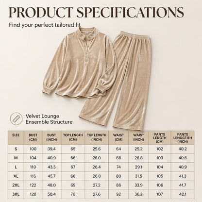 💎 Luxe Texture, Effortless Two-Piece Style | Women's Velour Wide-Leg Set ⚡ Free Shipping