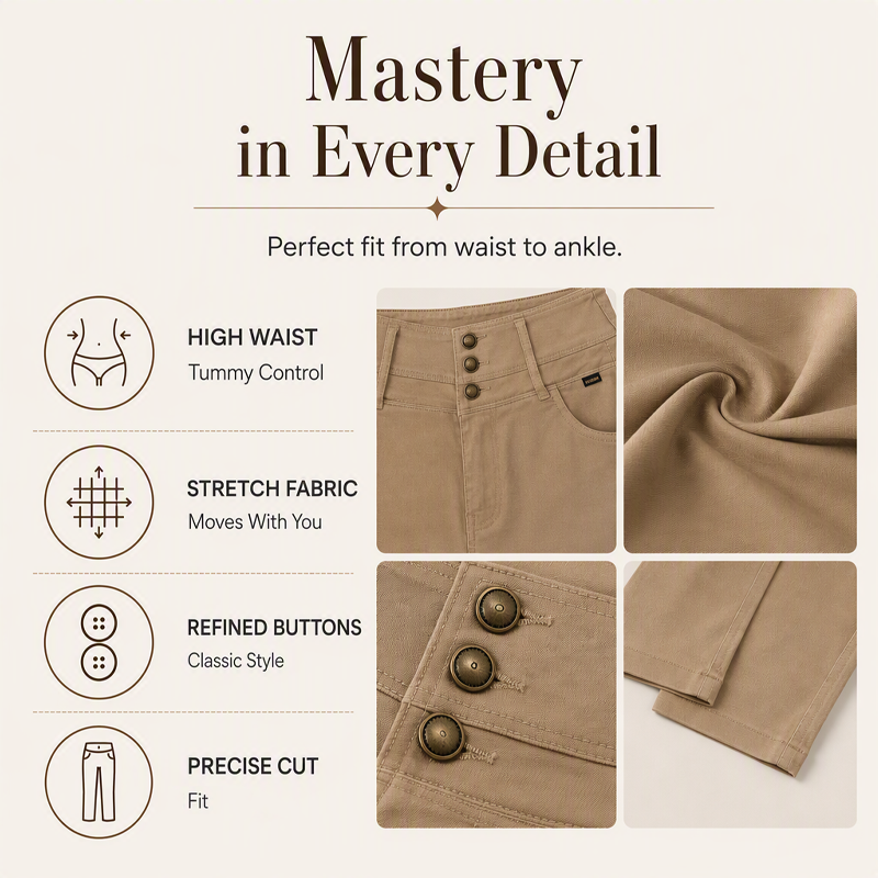 ✨ Women’s Stretch High-Waist Skinny Pants – Flattering Fit & Everyday Comfort
