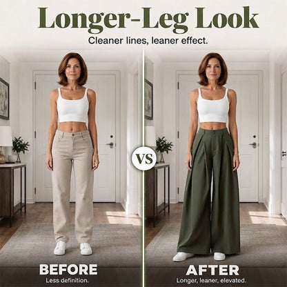 🍂 Women’s Pleated Wide-Leg Pants – Effortless Elegance & Comfortable Autumn Style