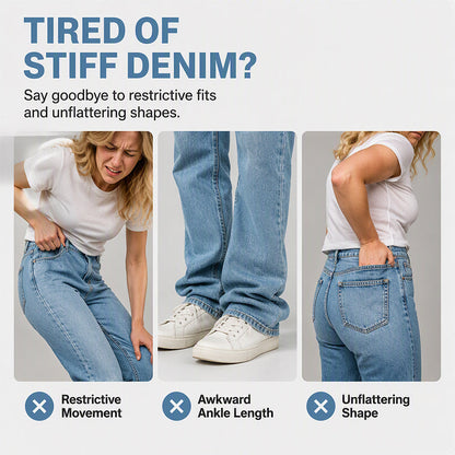 Women's Casual Stretchy Straight Leg Jeans