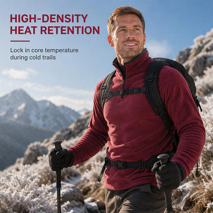 BestSeller🔥 🧥 Insulated fleece jacket with a half-length zipper—perfect for hiking and everyday wear
